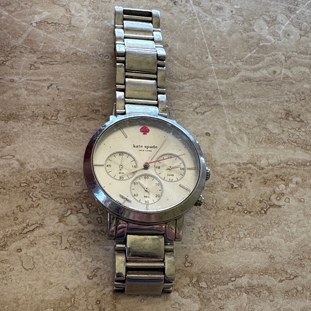 Kate Spade Silver Chronograph unisex Watch